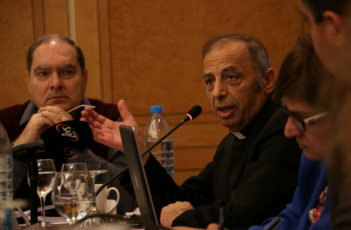 Father Peter Madrous is a priest in Palestine and writes weekly in a Palestinian newspaper.